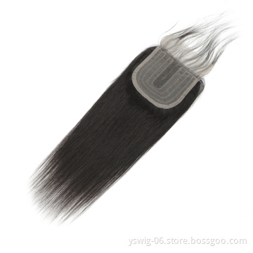 2021 Hot Sale Brazilian 100% human hair lace closure 4x1 straight lace closure for women frontal closure hair